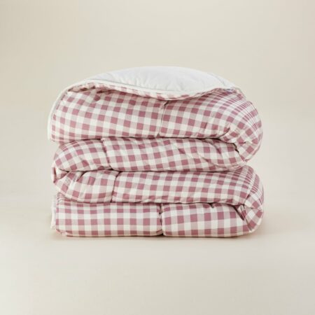 imagen comforter set vichy burdeos doblado entero recto